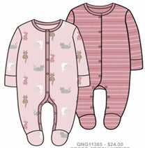 Cross-Stitch Kitties 2-Pack Sleep βn Plays β 0/3M-6/9M